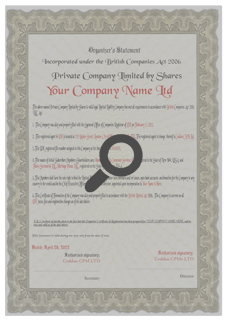 When forming a limited liability company, the organiser is responsible for signing and filing the Articles of Association for on your behalf.  They are the ones that ‘organise’ the filing of the LTD.  An LTD organiser is a professional company that is responsible for the formation and filing of the LTD documentation with the state and other agencies to ensure proper LTD formation.  An LTD organiser’s duties  generally is most important function is to ensure the Articles of Association are filed correctly and within on the UK state’ laws. After, as soon as your limited company will get to be legally registered on to public records file, we can do to issue a Certificate of Organiser and post it for you. 