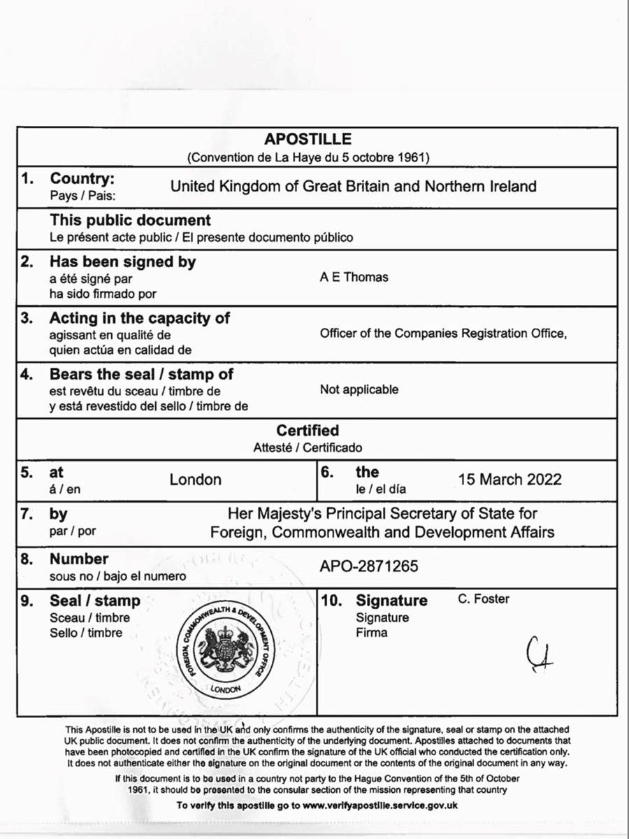 The Apostille is an official government issued certificate added to documents so they will be recognised in when presented in another country.  An apostille is an internationally recognised certification used to authenticate public documents. An apostille is an official government certificate that is issued by the Foreign, Commonwealth and Development Office (FCDO).  The Apostille is an official government issued certificate added to documents so they will be recognised in when presented in another country.  Apostille UK certifies that your document is genuine and it is necessary evidence to verify the validity and authenticity of UK documents for overseas use. 