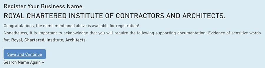 Use the Companies House search tool on gov.uk to quickly check if your UK business name is available at no cost.